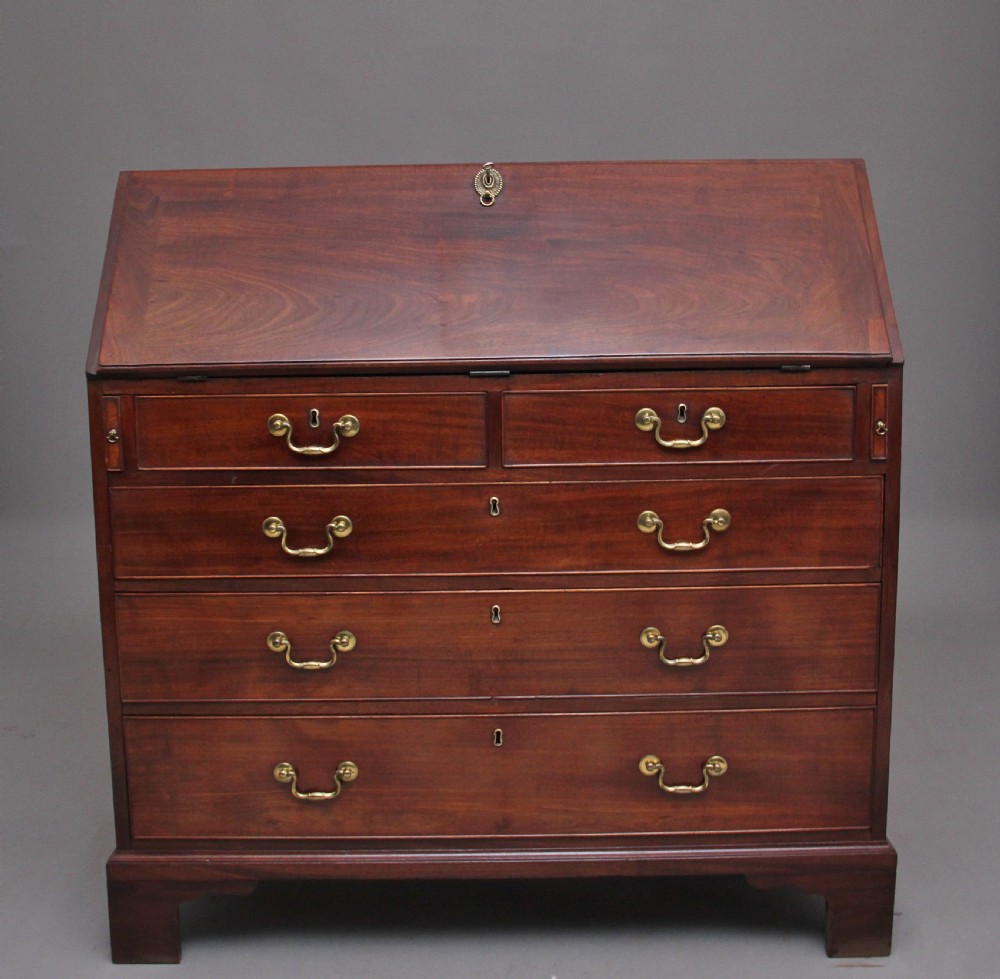 18th Century mahogany Georgian bureau View IV