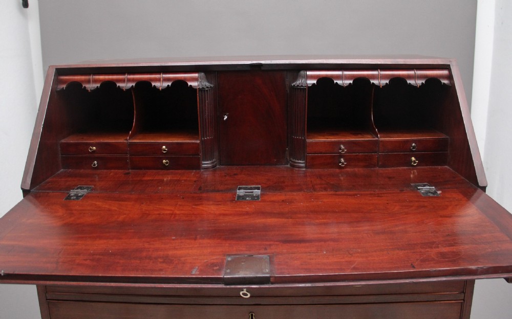 18th Century mahogany Georgian bureau View VI