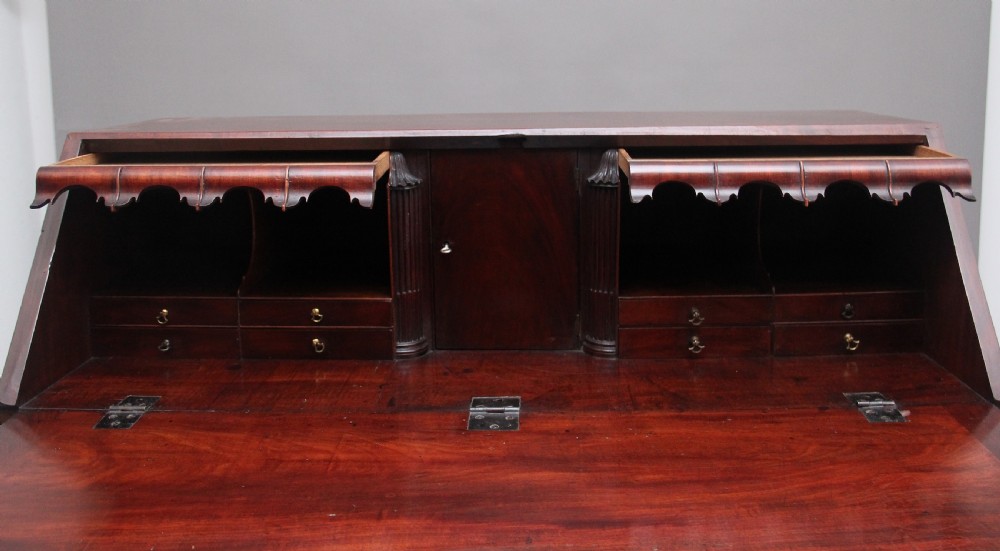 18th Century mahogany Georgian bureau View VIII