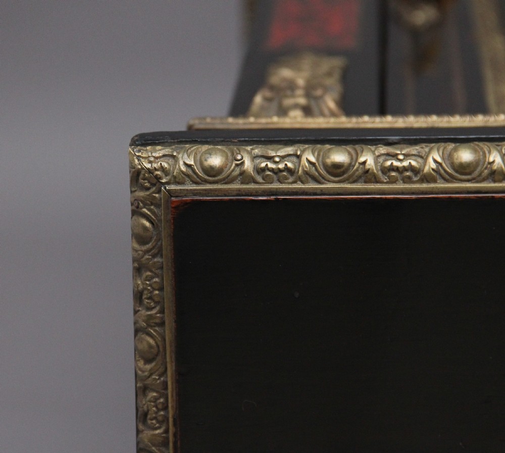 19th Century ebonized boulle pier cabinet View VIII