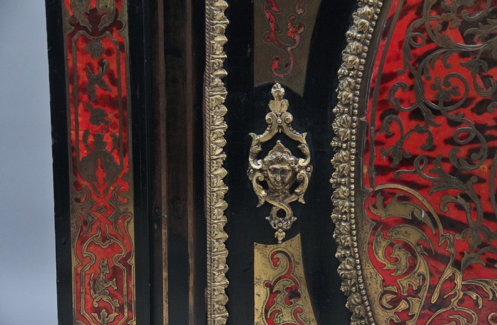 19th Century ebonized boulle pier cabinet View X