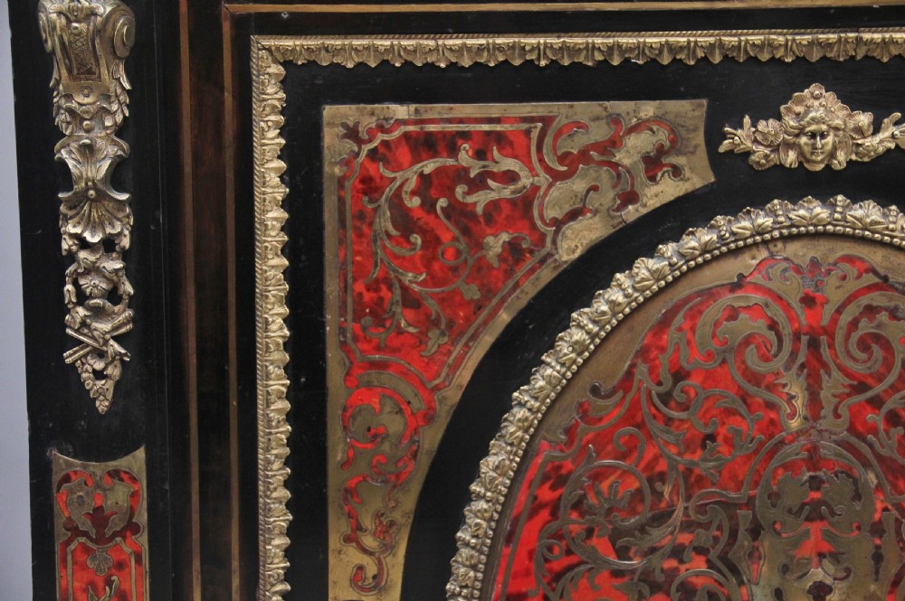 19th Century ebonized boulle pier cabinet View XI