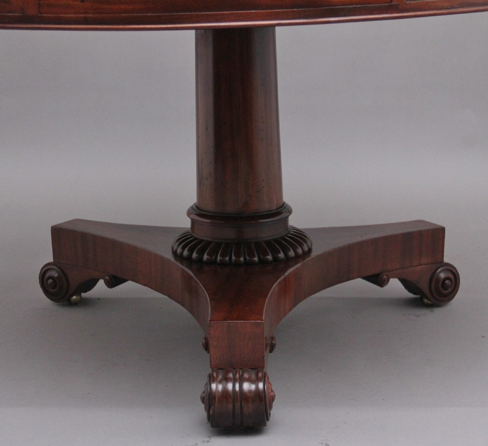 Early 19th Century mahogany drum table View VII