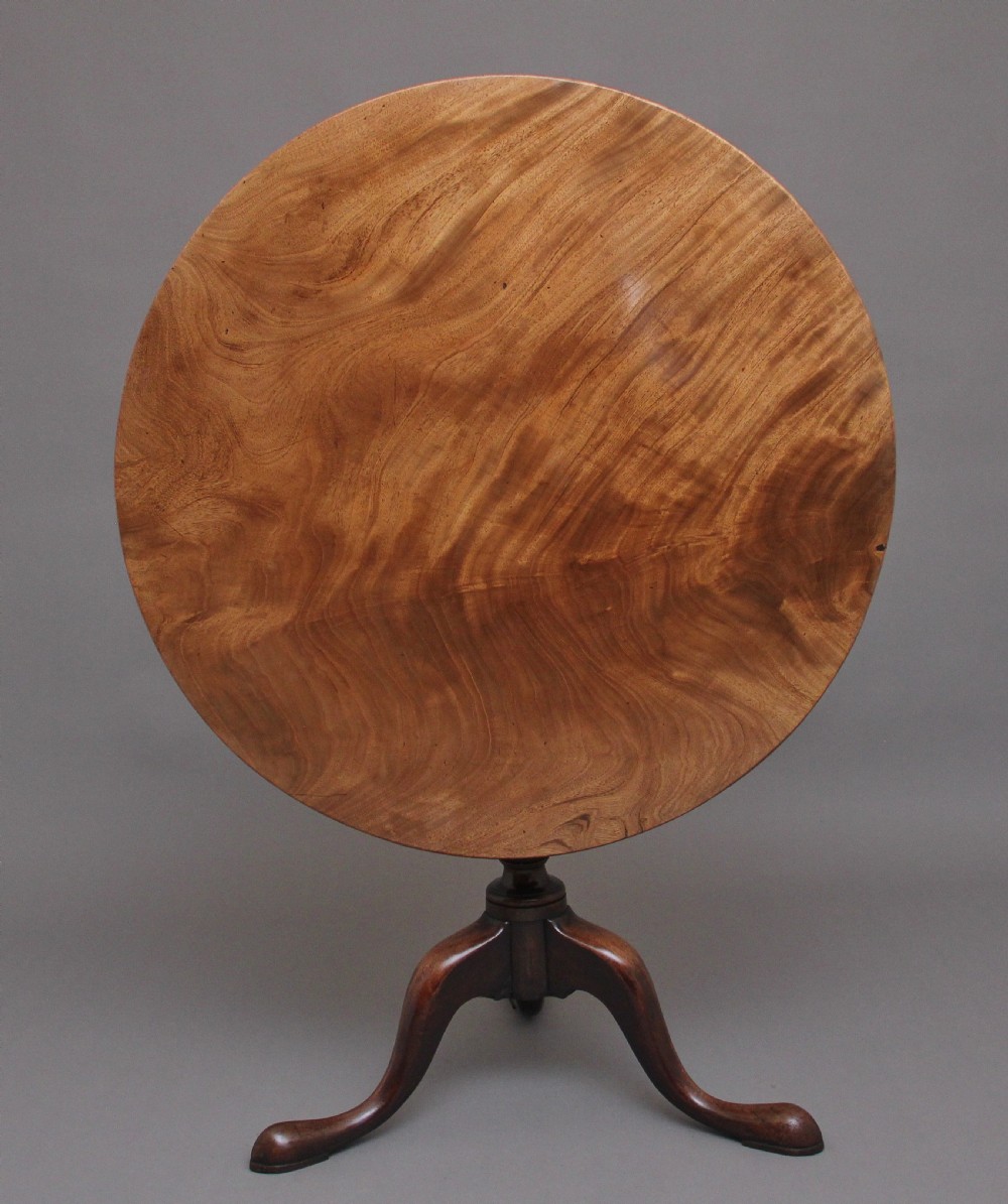 18th Century mahogany tripod table