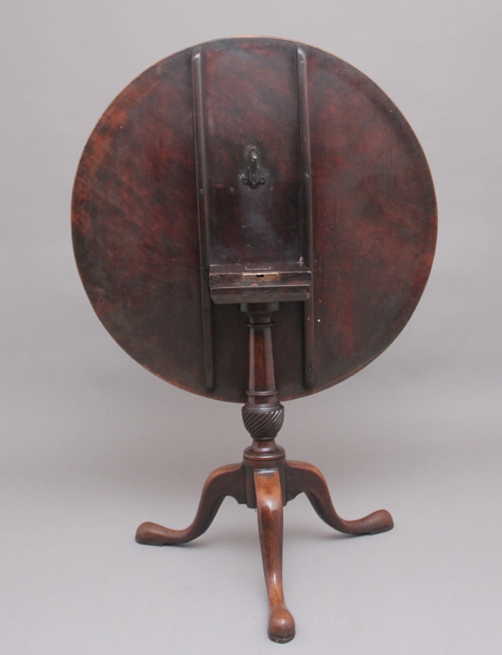 18th Century mahogany tripod table View IV