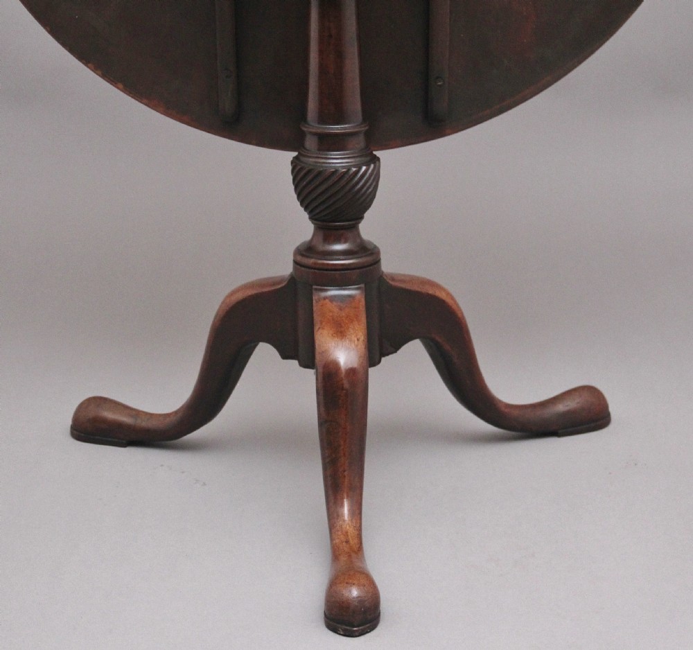 18th Century mahogany tripod table View VII