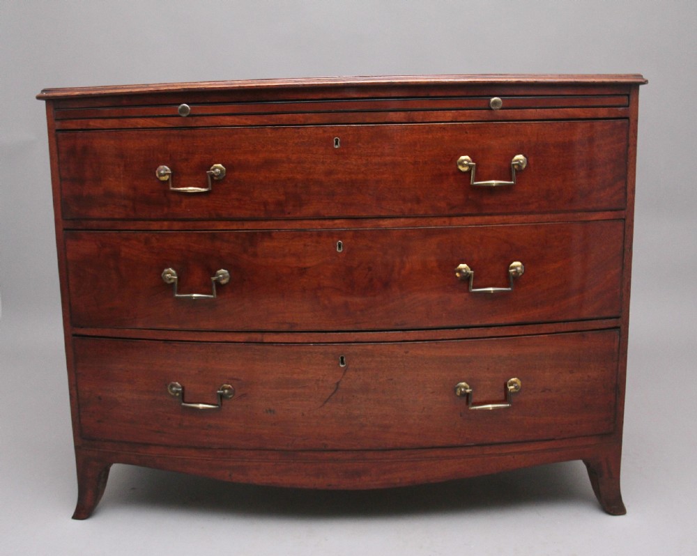 Early 19th Century mahogany bowfront chest