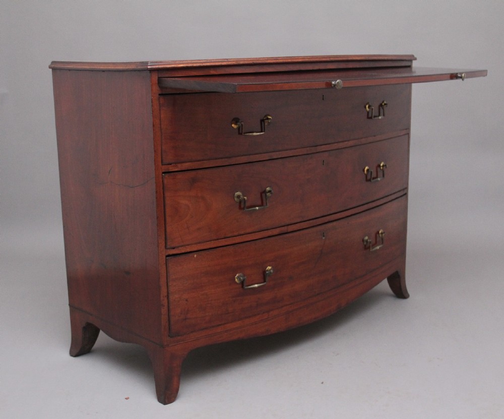 Early 19th Century mahogany bowfront chest View VII