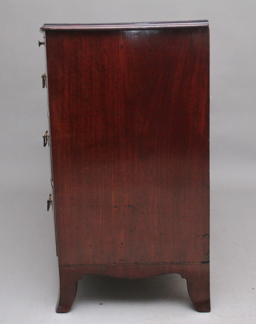 Early 19th Century mahogany bowfront chest View X
