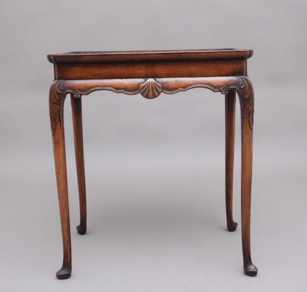 Early 20th Century walnut silver table View IV