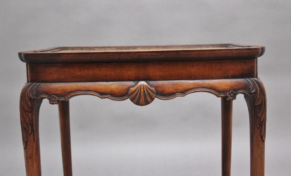 Early 20th Century walnut silver table View V