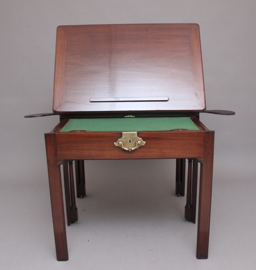 18th Century mahogany architect's desk View VIII