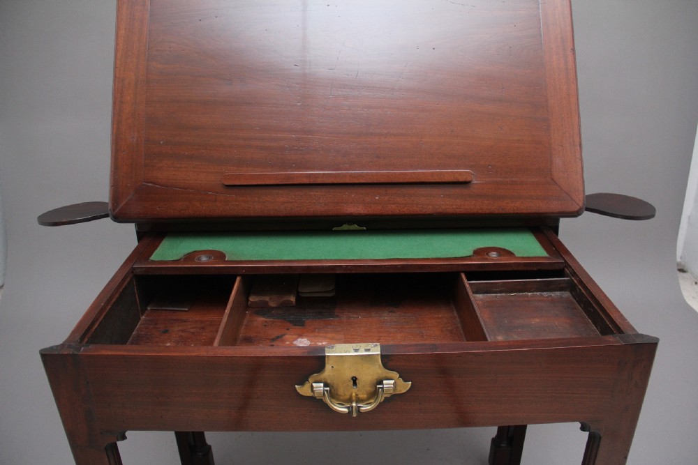 18th Century mahogany architect's desk View X