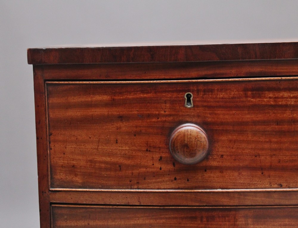 Early 19th Century mahogany bowfront chest of drawers View IX