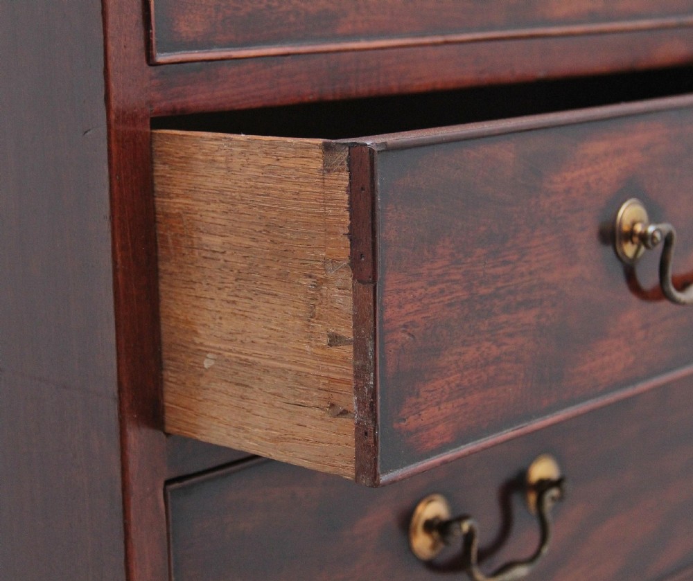 18th Century mahogany chest of drawers View X