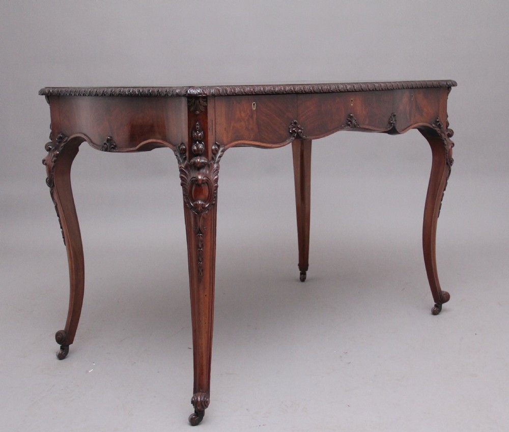 19th Century mahogany writing table View III