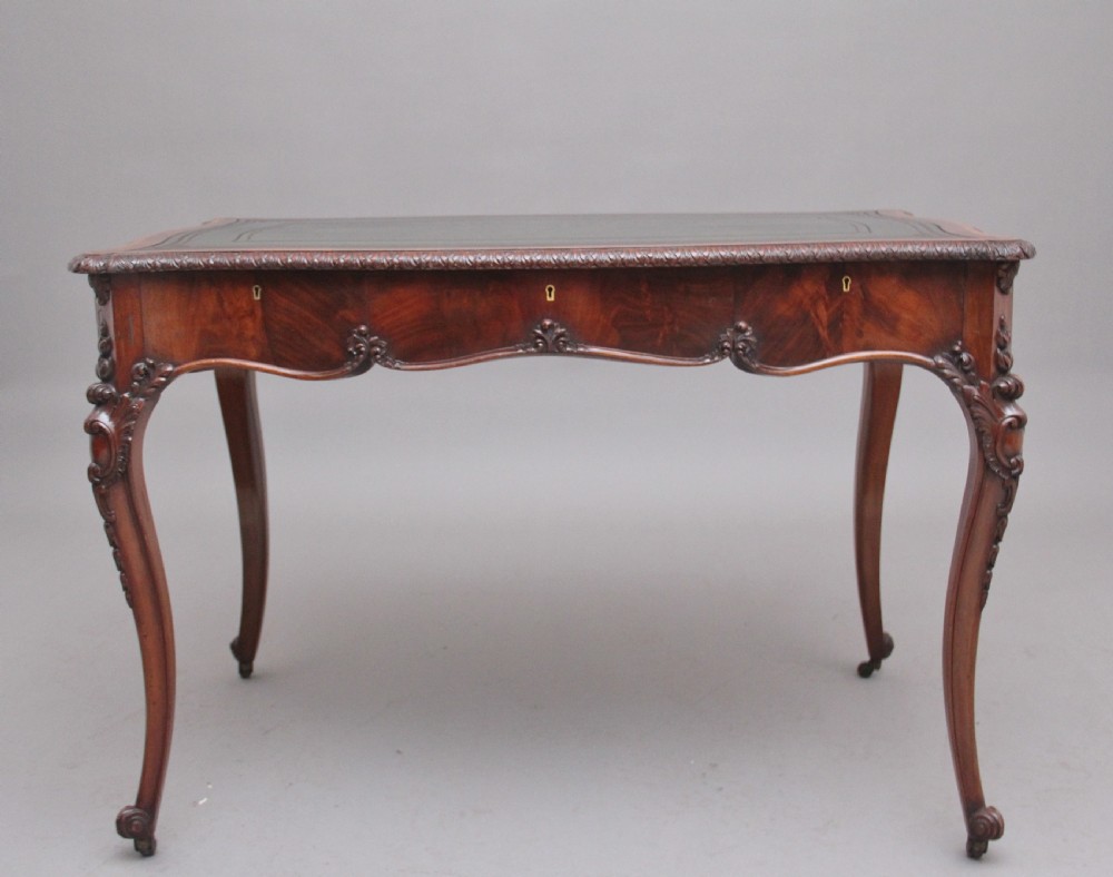 19th Century mahogany writing table View VI