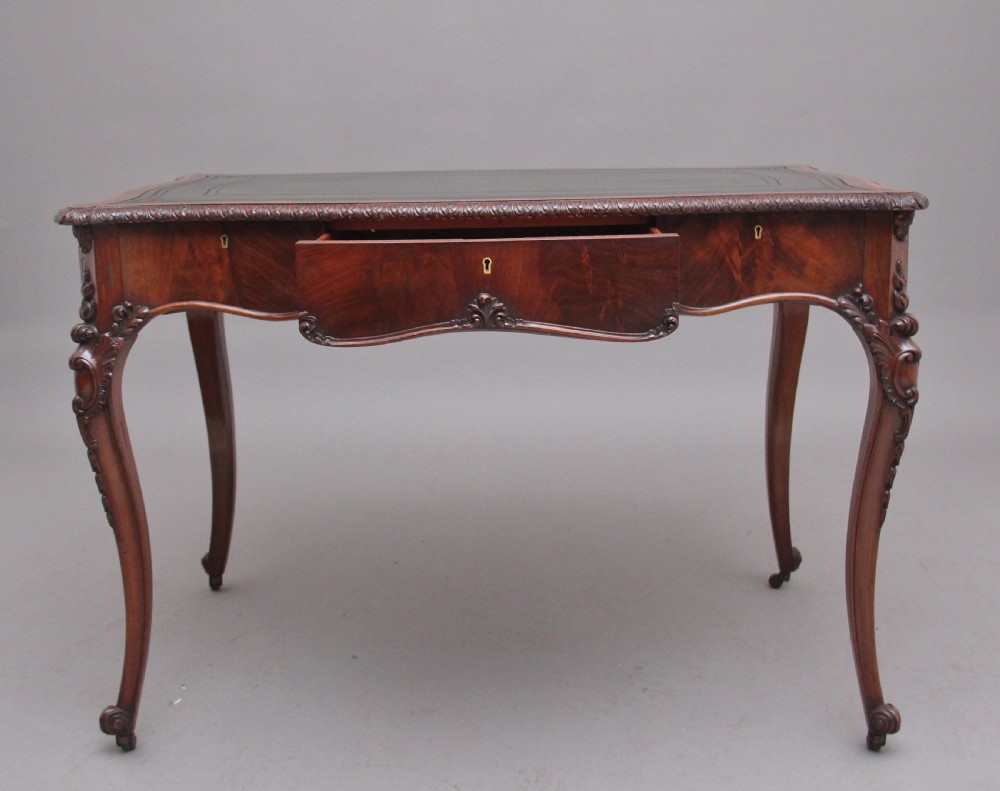 19th Century mahogany writing table View VII