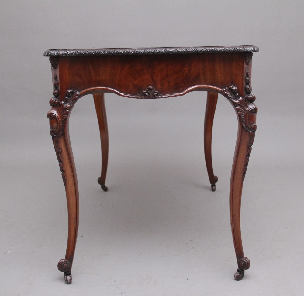 19th Century mahogany writing table View VIII