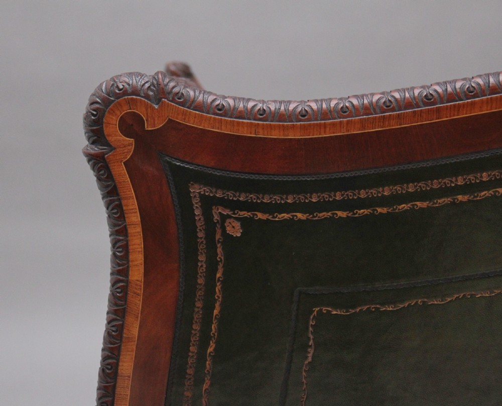19th Century mahogany writing table View XII
