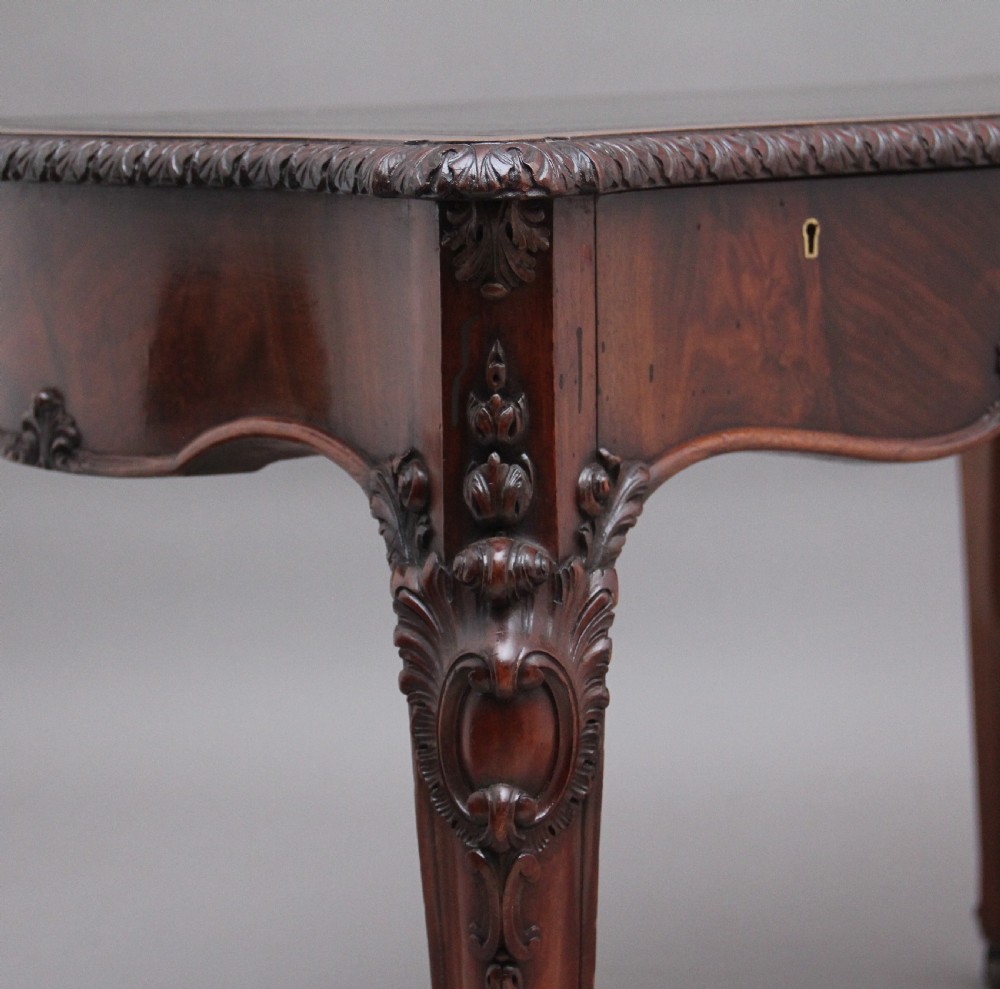 19th Century mahogany writing table View XIII