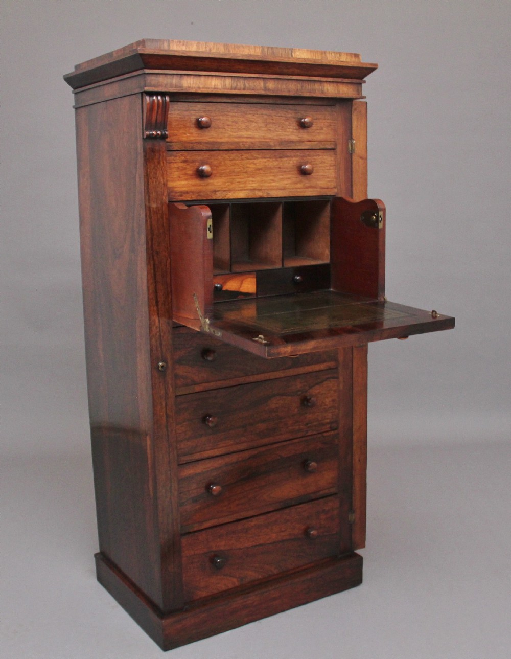 Early 19th Century rosewood Wellington chest View IV