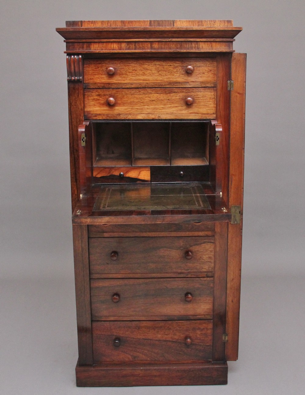 Early 19th Century rosewood Wellington chest View V