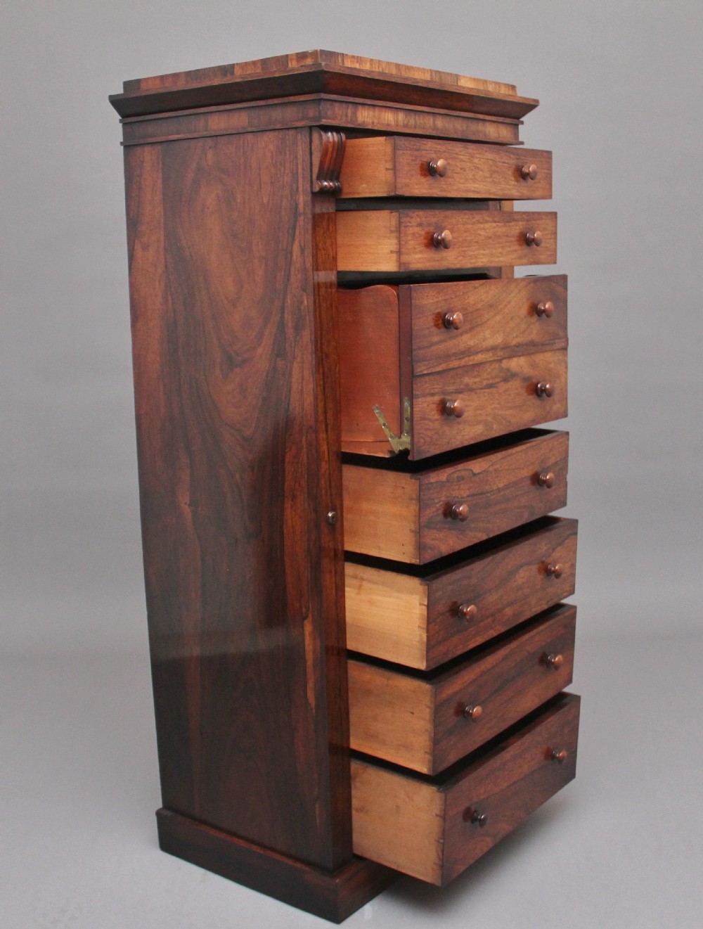Early 19th Century rosewood Wellington chest View VI
