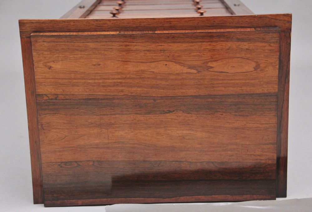 Early 19th Century rosewood Wellington chest View XIII