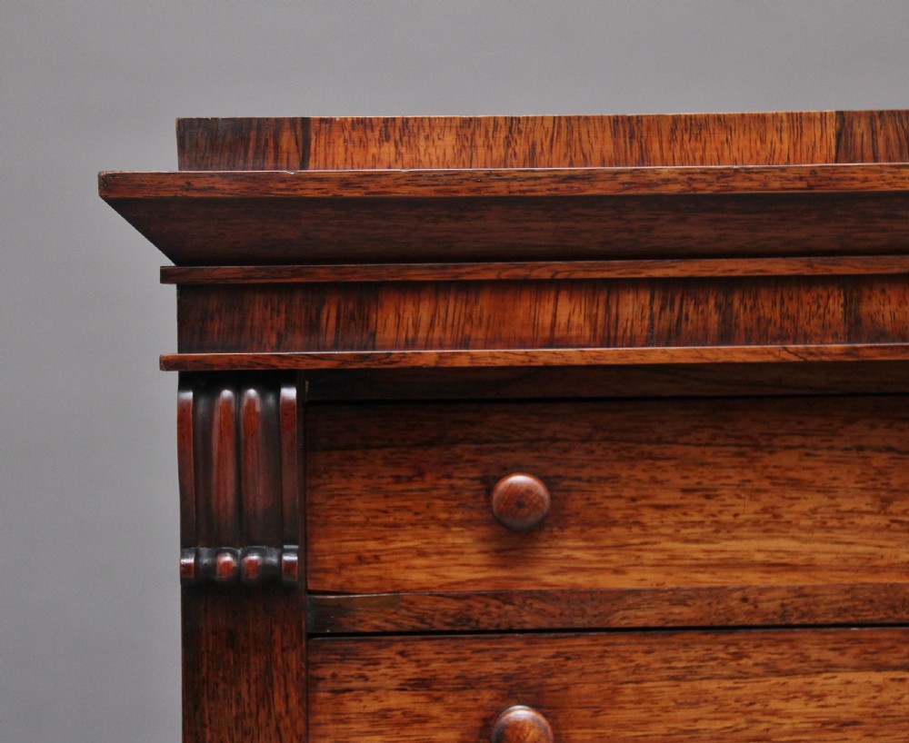 Early 19th Century rosewood Wellington chest View XV