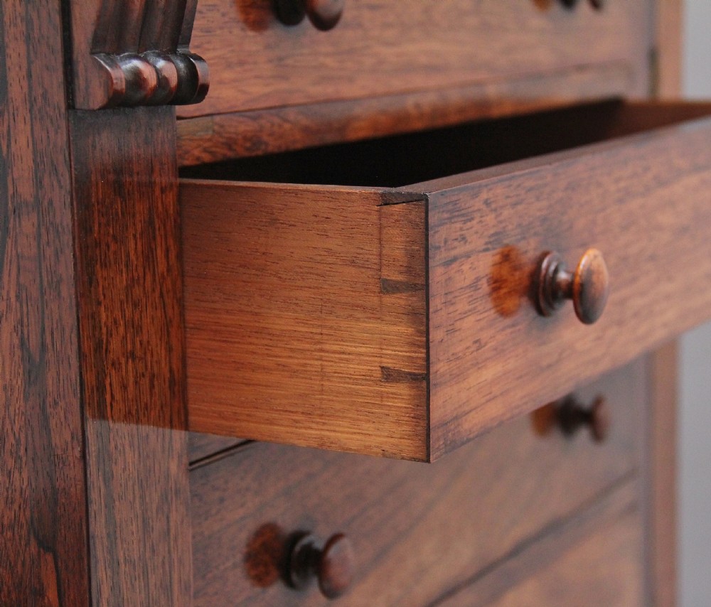 Early 19th Century rosewood Wellington chest View XVI