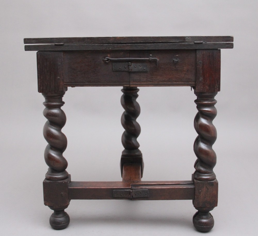 18th Century oak credence table View V
