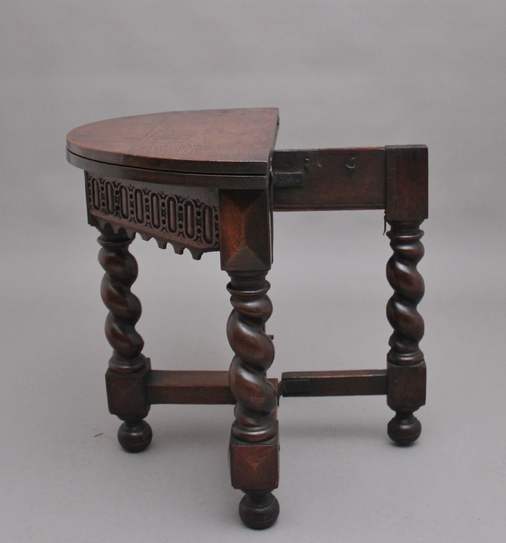 18th Century oak credence table View VII