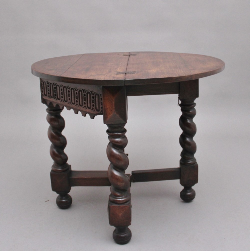18th Century oak credence table View VIII