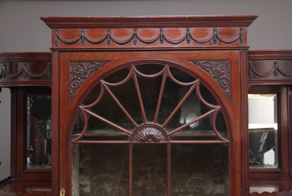 19th Century mahogany display cabinet View VI