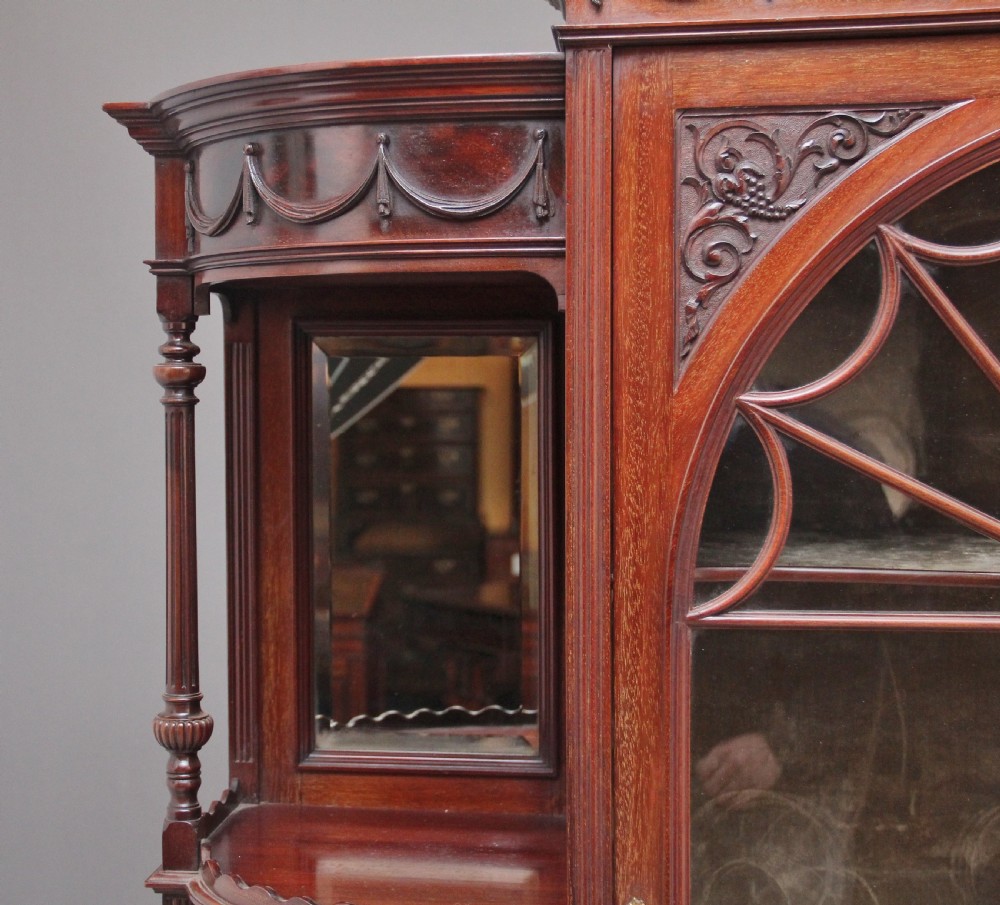 19th Century mahogany display cabinet View VII