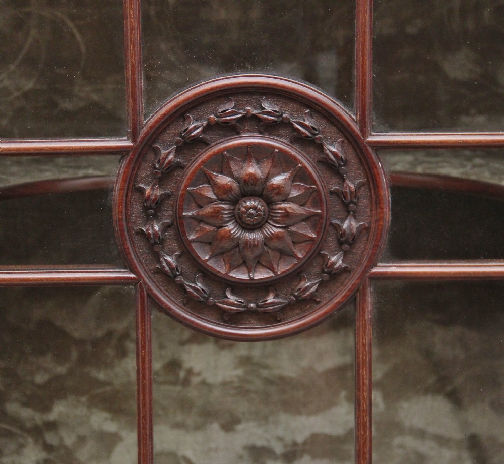 19th Century mahogany display cabinet View X