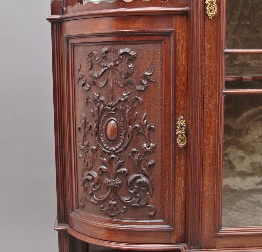 19th Century mahogany display cabinet View XI