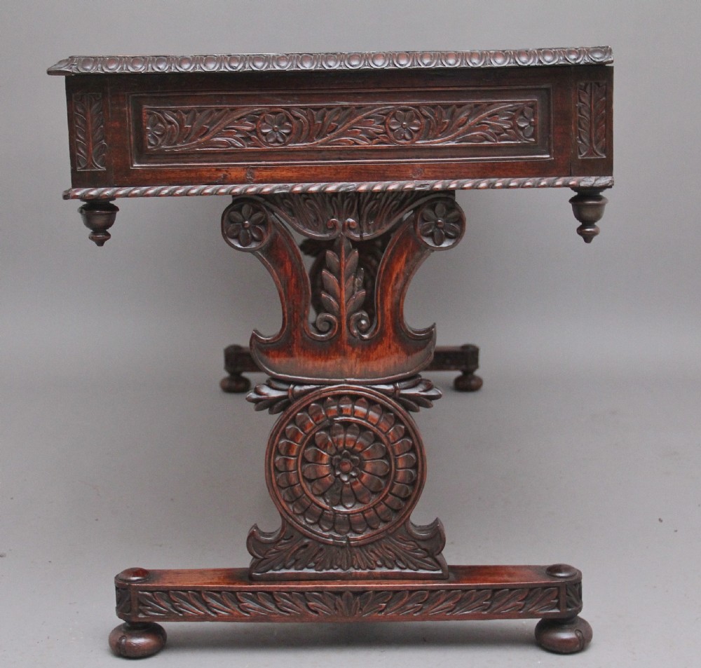 Early 19th Century Anglo-Indian teak consul table View IX