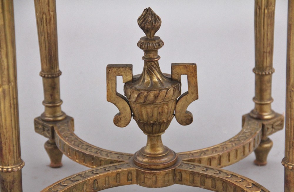 19th Century French gilt and marble top table View III