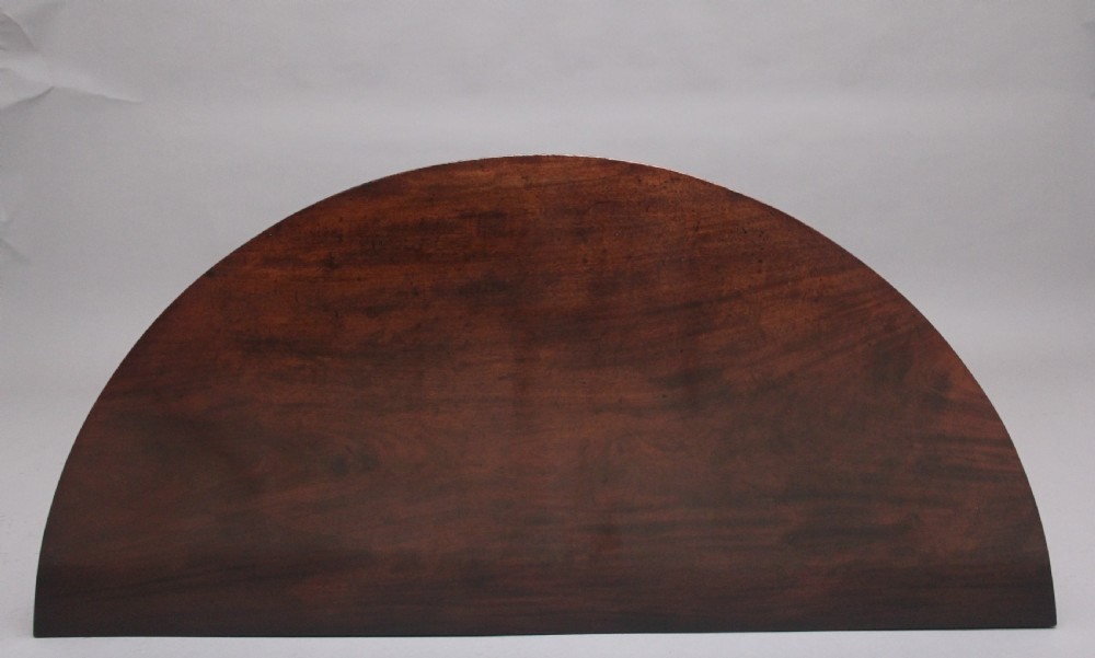 Pair of early 19th Century mahogany demi lune console tables View VII