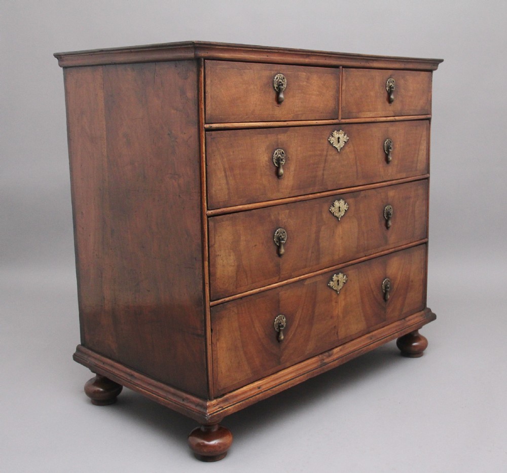 18th Century walnut chest of drawers View III