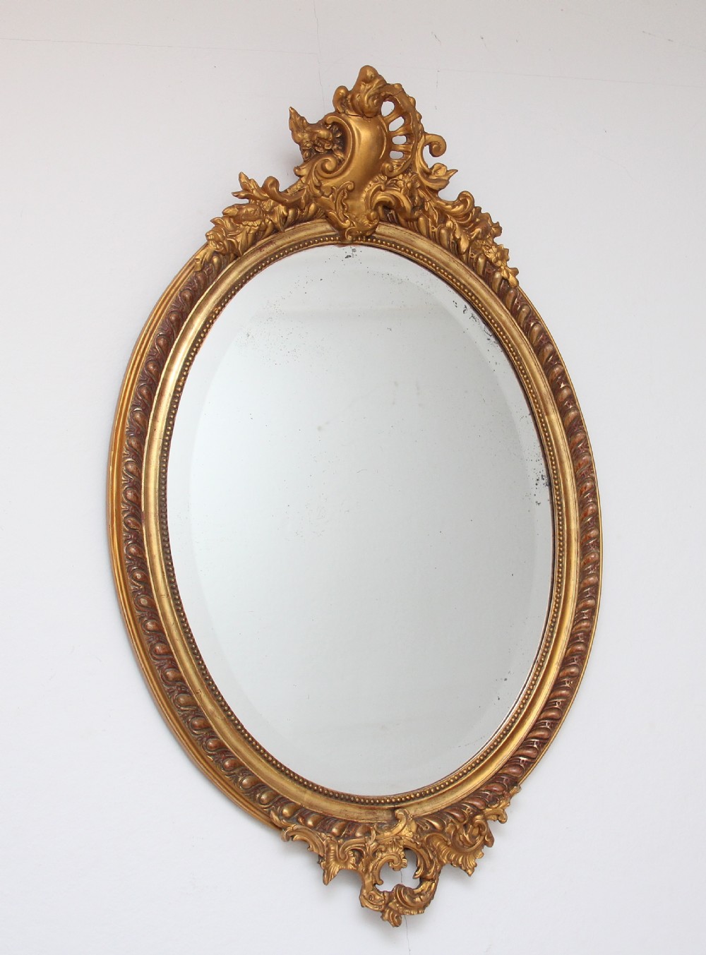19th Century French gilt wall mirror
