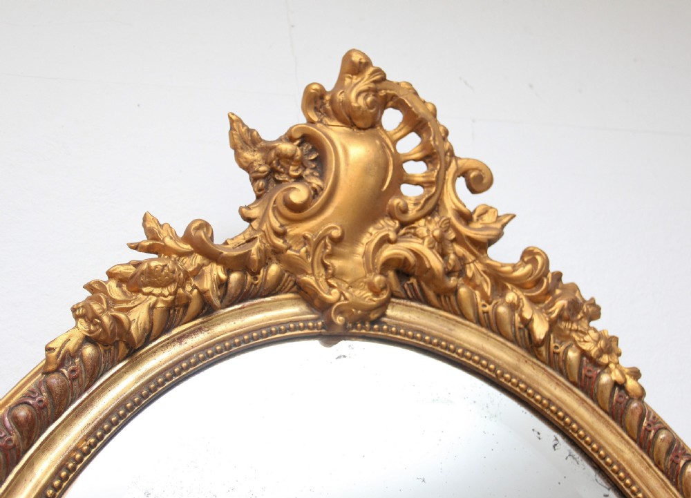 19th Century French gilt wall mirror View II