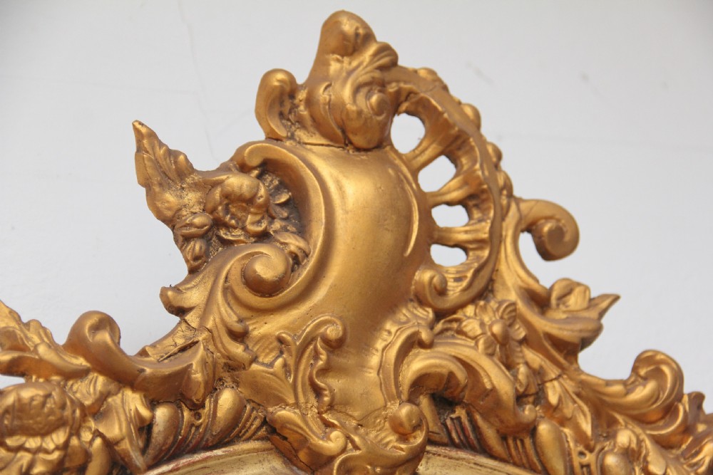 19th Century French gilt wall mirror View III