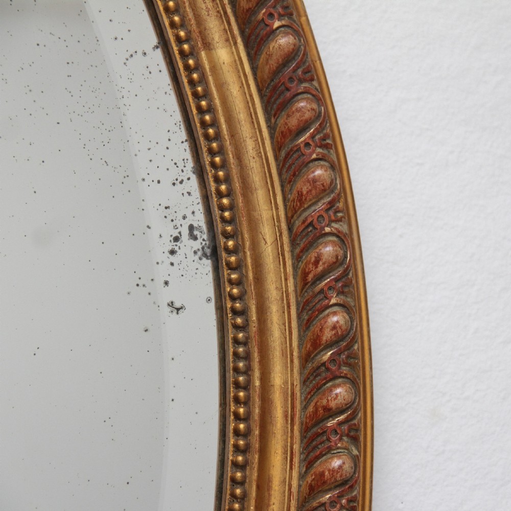 19th Century French gilt wall mirror View VI