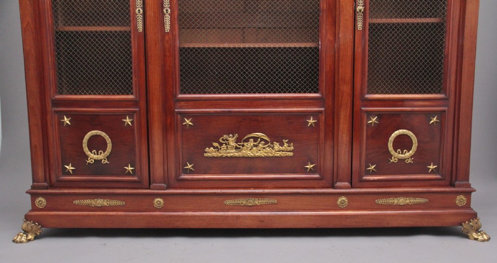 19th Century French mahogany bookcase View IX