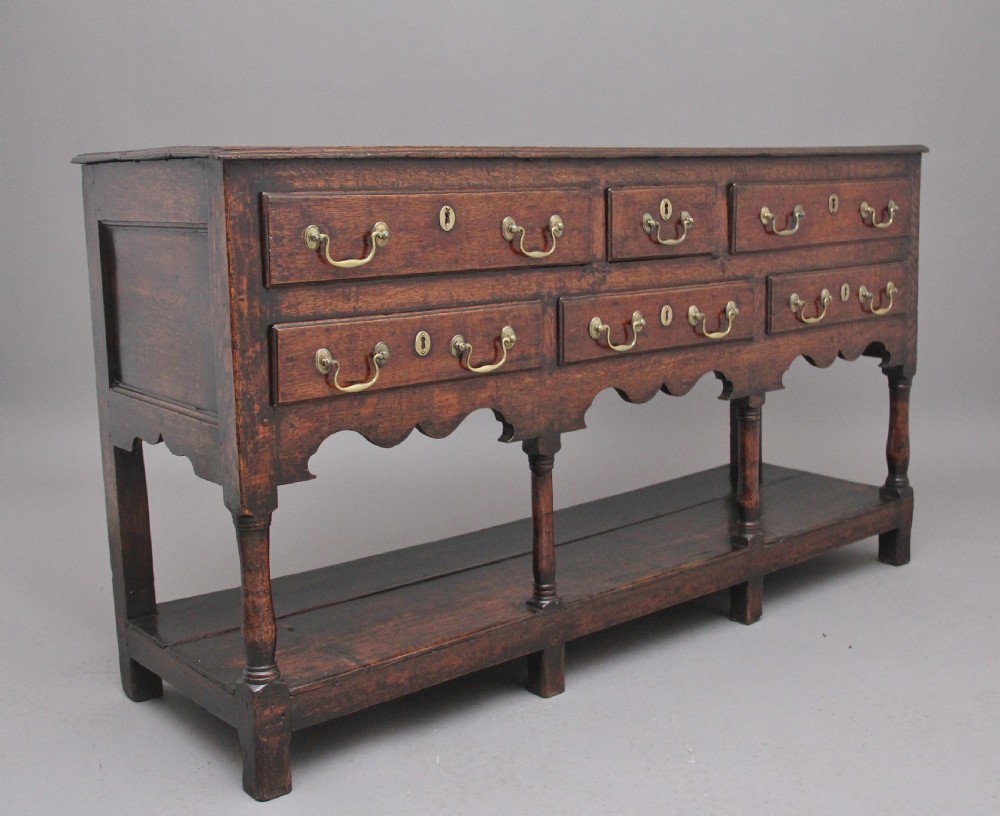 18th Century antique oak dresser View X