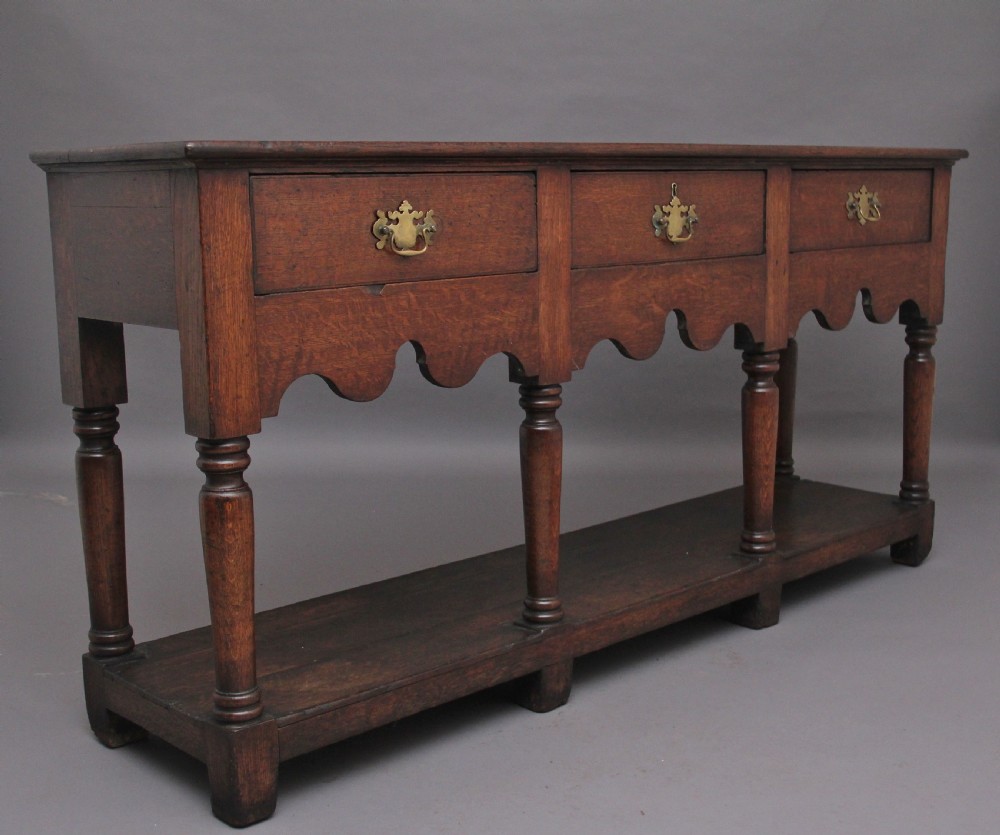 Mid 18th antique Century oak dresser View III