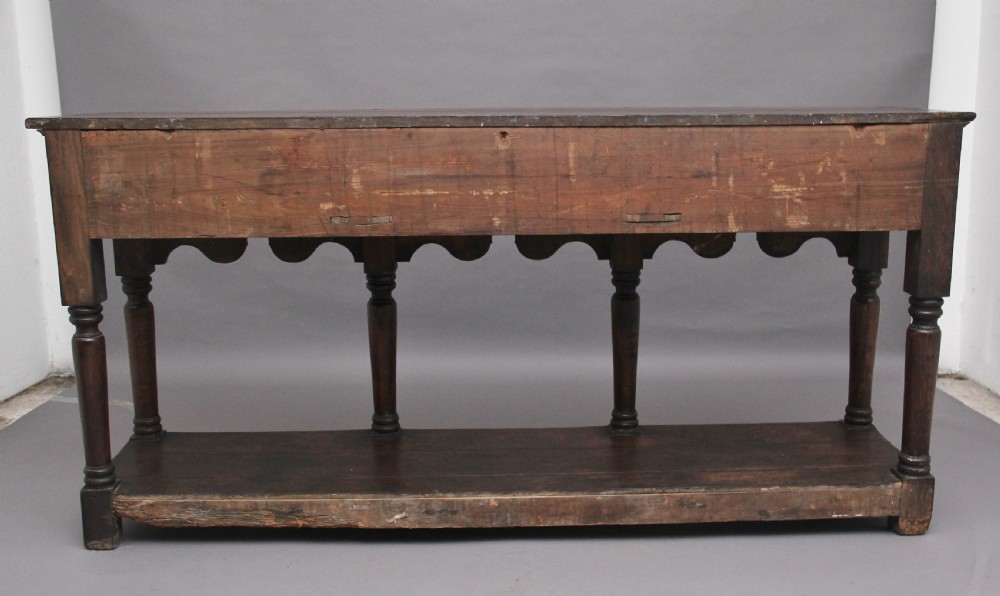 Mid 18th antique Century oak dresser View V